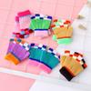 Baby 1-8 Years Old Half-fingered Baby Winter Warm Knitted Gloves for Boys and Girls Wool Mini Fingerless Gloves