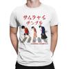 Samurai Champloo Walking Fuu Mugen Jin Футболки Мужские Чистый Хлопок Забавные Футболки Футболки с Круглым Вырезом Одежда с Коротким Рукавом С Принтом