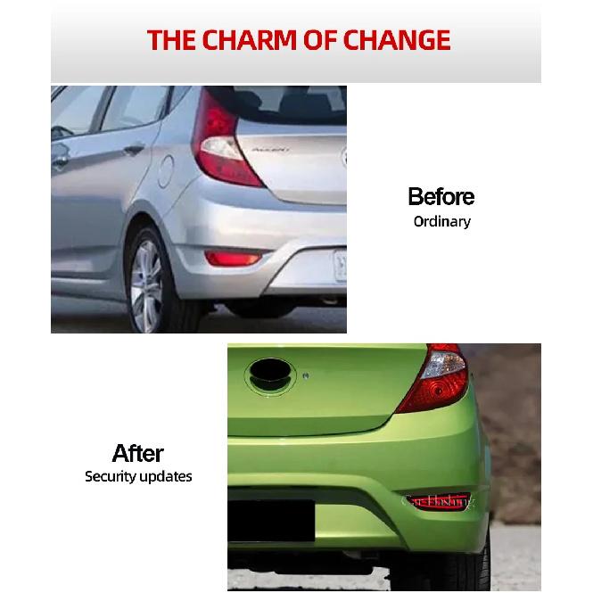 2 шт. Светодиодный задний фонарь стоп-сигнал для Hyundai Accent Хэтчбек 2012 2013 2014 2015 2016 2017 Задний фонарь бампера