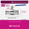 304/316 Stainless Steel Sanitary Quick Connect Ball Valve with Clamp