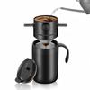 Coffee Filter Cup 304 Stainless Steel Double Layer Filter Foldable Hand Brewed Filter Portable Home Office Travel Coffee Utensil