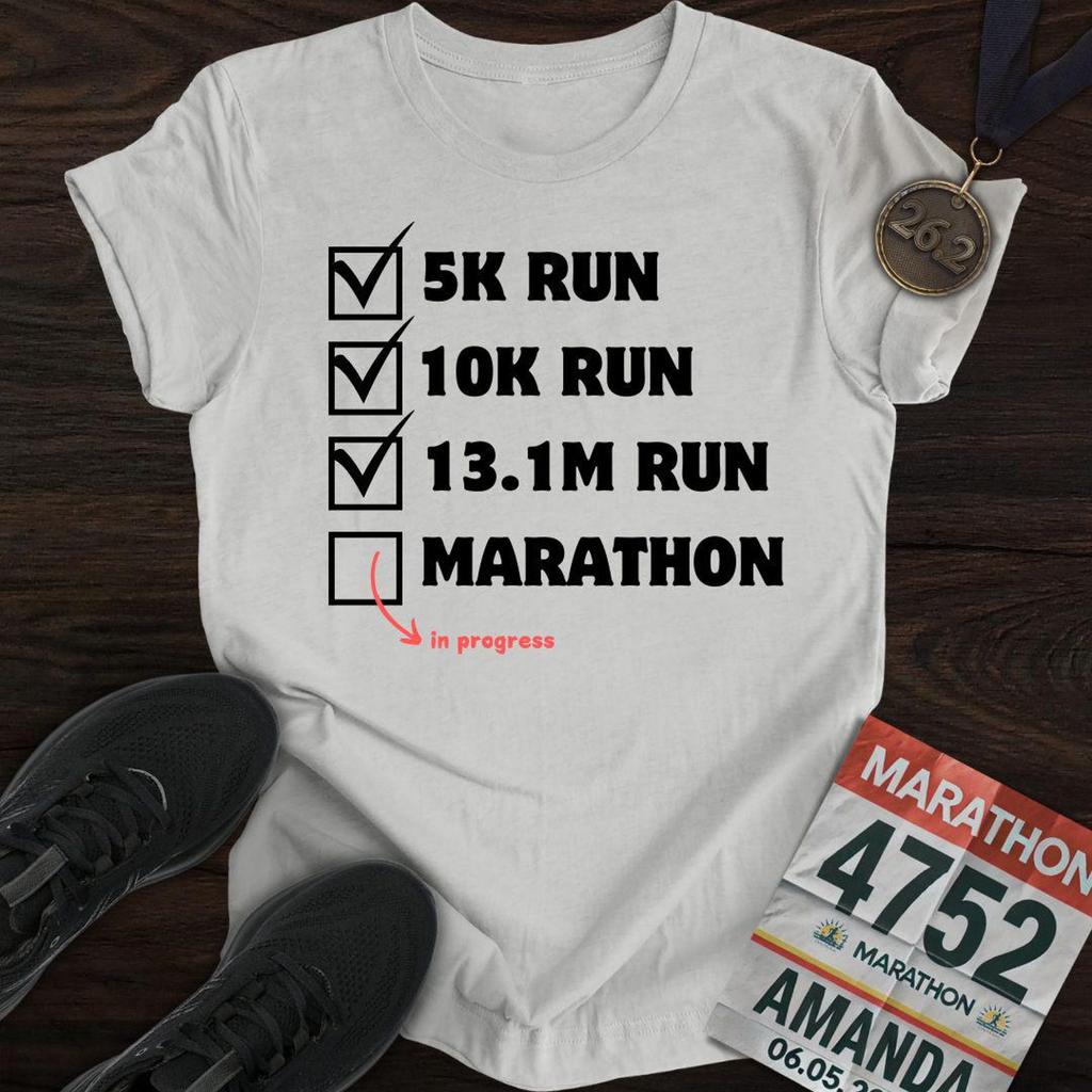Marathon In Progress T-Shirt: Running Training Tee