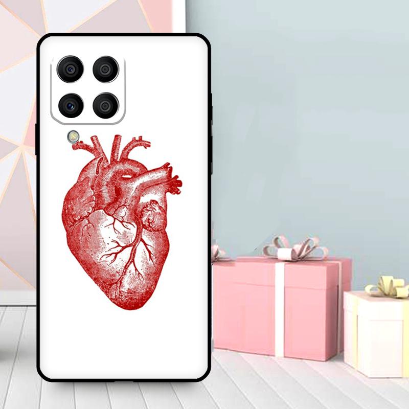 Чехол-анатомия человеческого сердца для Samsung Galaxy M06 M11 M31 M14 M34 M54 M12 M32 M52 M15 M13 M16 M36 M56 M53 M35 M55