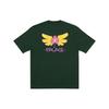 Palace X Slap Magazine Co-Branded Angel Cartoon Print Футболка унисекс Топы Зеленые P20TS256