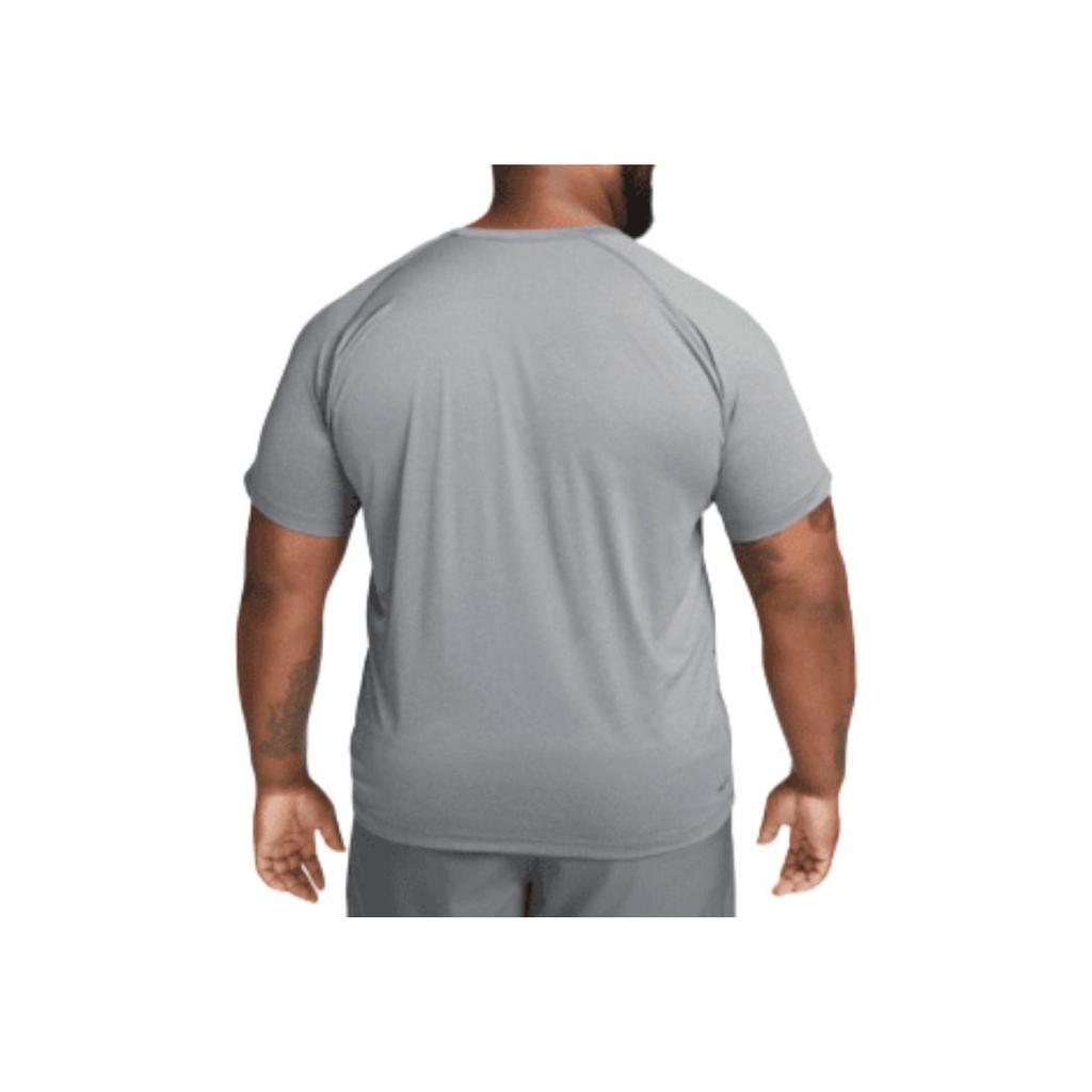 Nike Мужская футболка для фитнеса Dri-FIT Ready с однотонным логотипом, с круглым вырезом, с коротким рукавом, топ Серебристый DV9815-084