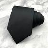 Однотонный мужской галстук Цветочный ретро-галстук Классический черный галстук Рубашка