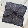 Retro fashion cashew nut versatile small silk scarf women's spring and summer new light and breathable decorative square scarf headband neck scarf