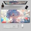 Новый милый коврик для мыши Re Zero Rem, игровой HD-печать, XXL-коврик для мыши, большой коврик для стола компьютера и ноутбука, нескользящий, для клавиатуры, аниме-девушка, коврик для стола