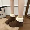 Women's Thick-soled Winter Warm Fur an Inner Lining Plush Snow Boots Non-slip Wear Casual Sports Cotton Boots