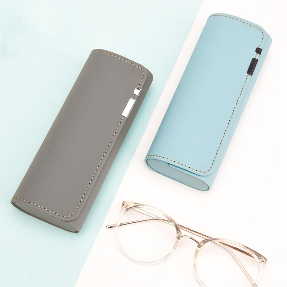 New Magnetic Spectacle Case Fashion PU Leather Myopia Glasses Box Unisex Sunglasses Storage Box Eyewear Protective Shell