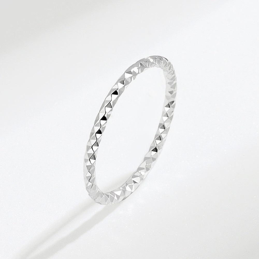 S925 Silver Open Index Ring For Women Simple Fashion Versatile Tail Ring Jewelry