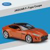 Масштаб 1/24 Welly Jaguar F-Type Coupe, модель автомобиля из сплава, литье под давлением, металлические игрушечные автомобили, модель автомобиля, коллекция высокой имитации, детские подарки
