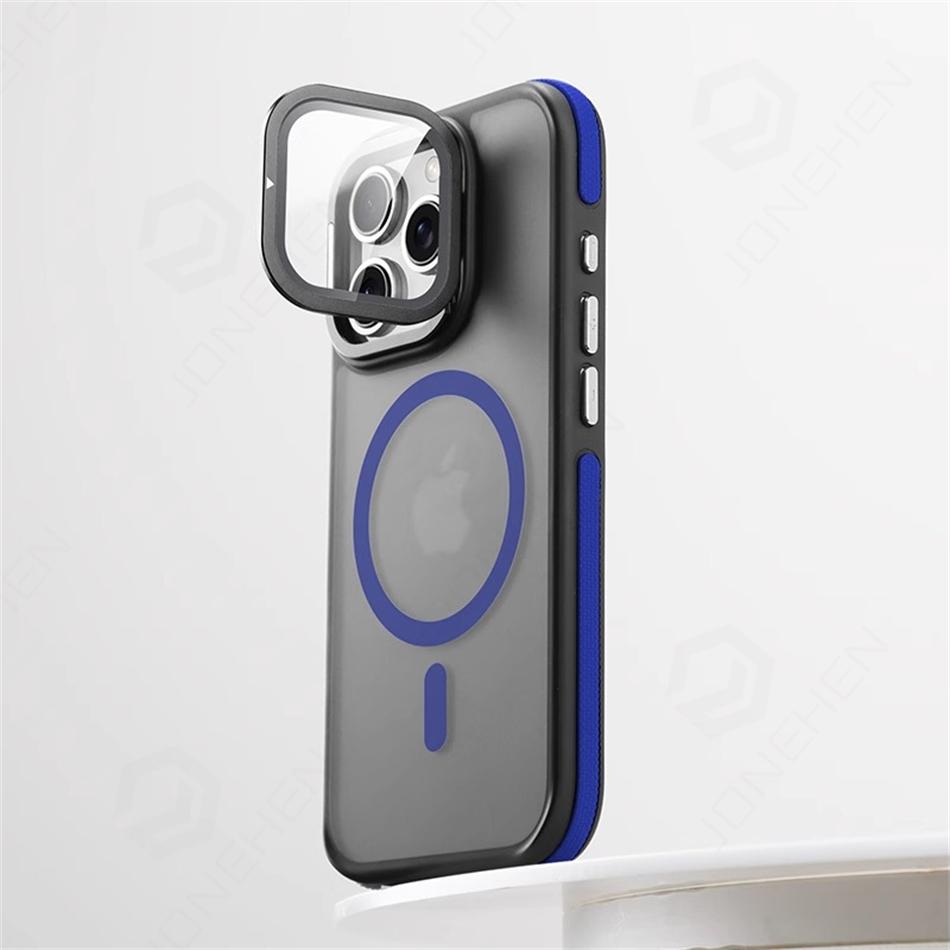 Glass Lens Camera Protection Invisible Bracket Stand For  Case For For Iphone 1 Plus 11 12 13 14 16 Pro Max Magnetic Cover