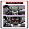 2Din Android Car-Play Car Radio,Hyundai Grand I10 2008-2012,Multimedia Player Head Unit Stereo GPS Navigation BT WIFI,1+16GB
