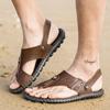 Summer men leather sandals n slippers large size