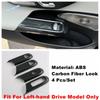 Carbon Fiber Hand Brake Button / Gear Shift / Water Cup Cover Trim For Mercedes Benz E-Class W214 E300 2024 2025 ABS Accessories