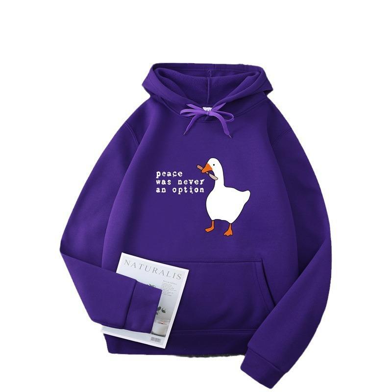 Повседневный свитер мужской и женский осенне-зимний новый большой белый гусь парный худи