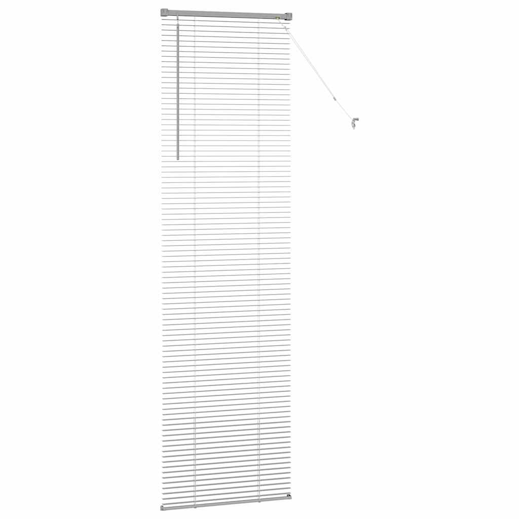 Aluminum Venetian Blinds Silver 220 x 55 cm