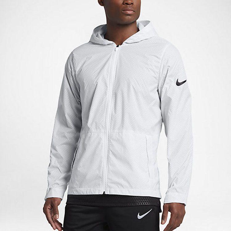 Nike Куртки Мужские Белые С капюшоном Тонкие Другое 848532-100