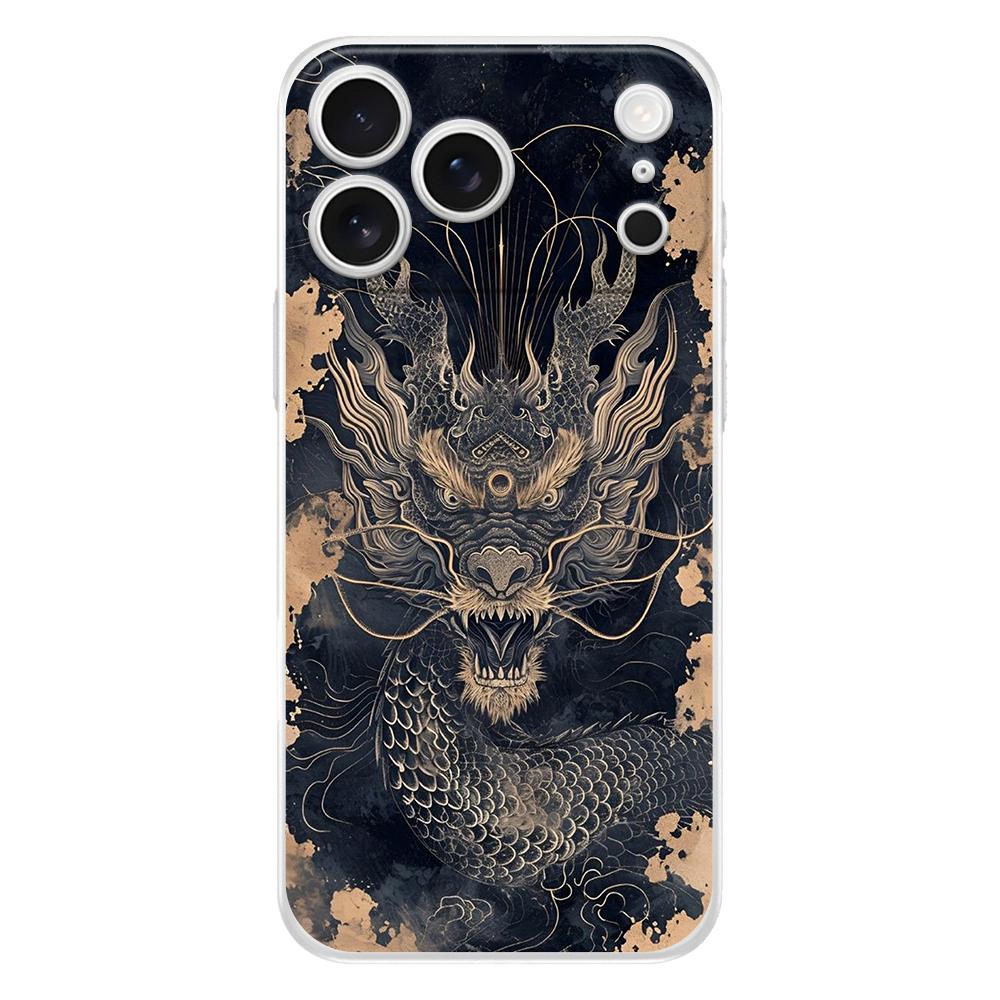 Мягкий прозрачный чехол из ТПУ для iPhone 17 Air 16E 16 11 15 14 Pro MAX 12 13 7 8 Plus SE Пасхальный чехол Защита Крутое животное Тигр Лев