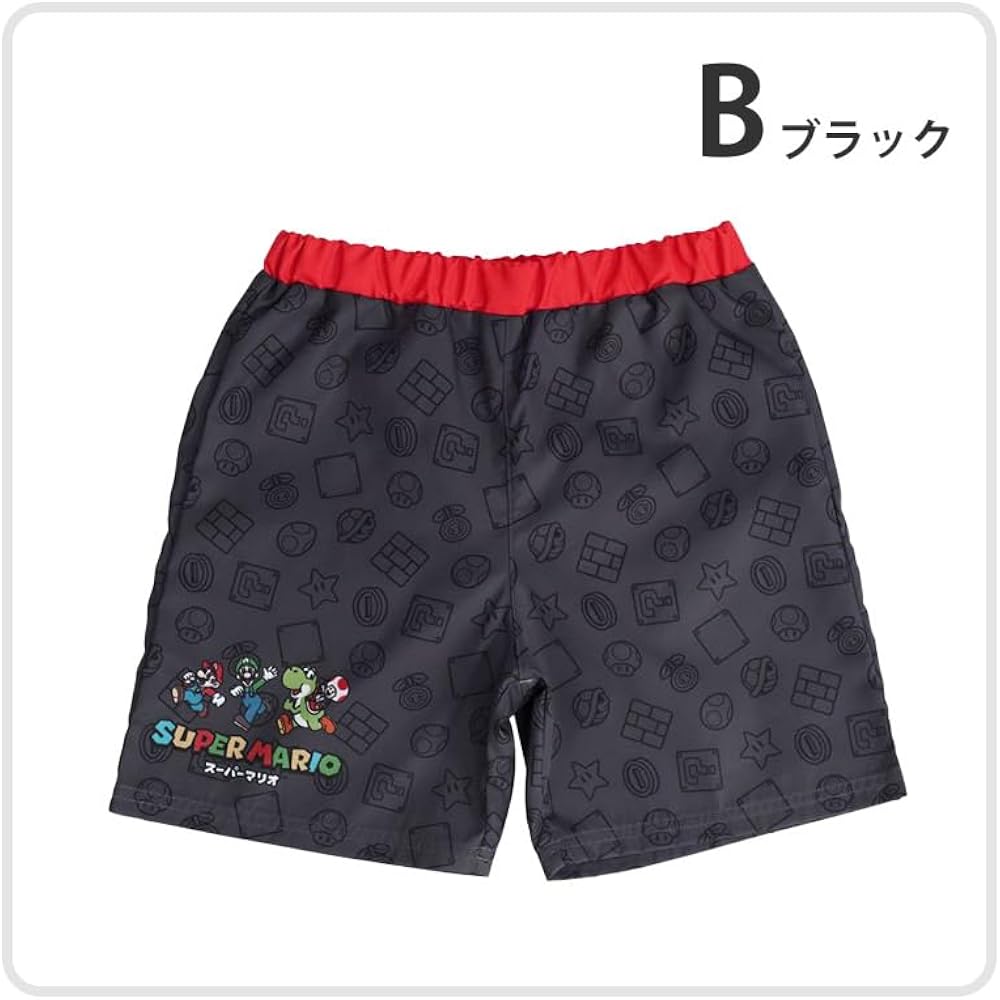 [Irene] Swimsuit Boy Kids Sea Pan Surf Pants Super Mario Character Junior 130cm E: Total Pattern ...