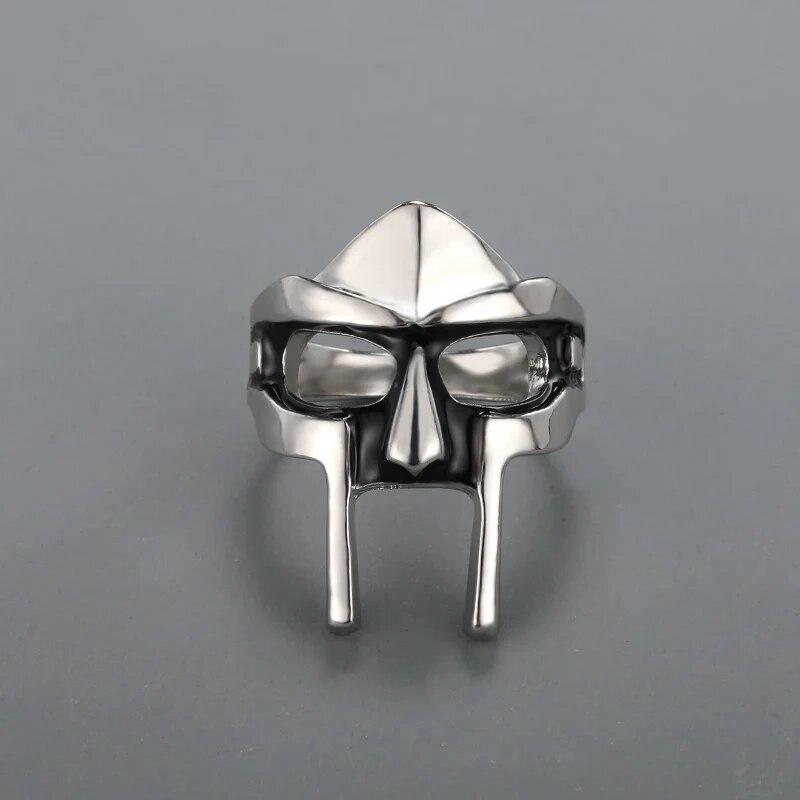 Гот Хип-Хоп MF DOOM Маска Кольца Для Мужчин Гладиатор Панк Стиль Египетский Фараон Мужское Кольцо Классические Ретро Ювелирные Изделия Аксессуары Для Вечеринок