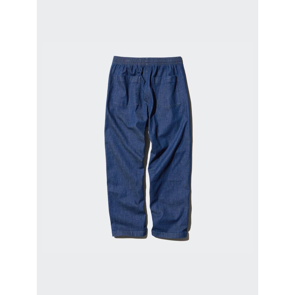 Uniqlo Эластичные легкие брюки по щиколотку из денима 