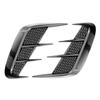 Universal 1 Pair Black / Carbon Fiber Look Car Side Fender Vent Air Wing Cover Body Moldings Trim