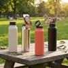 Insulated Magnetic Phone Holder Water Bottle Magnetic Vacuum Flasks Insulated Water Bottle  Gym