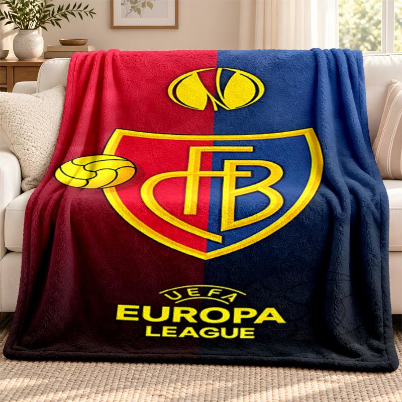 FC Basel blanket Flannel Blanket Soft Cozy Plush Throw for Sofa Bed Lightweight Home Decoration Outdoor camping