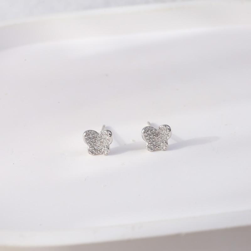 Серьги-гвоздики с бриллиантами в виде бабочек — модные, универсальные и высококачественные серьги-гвоздики — лучший выбор для новых подарков