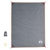 Picnic Blanket with Grey and Orange Stakes 205x155cm