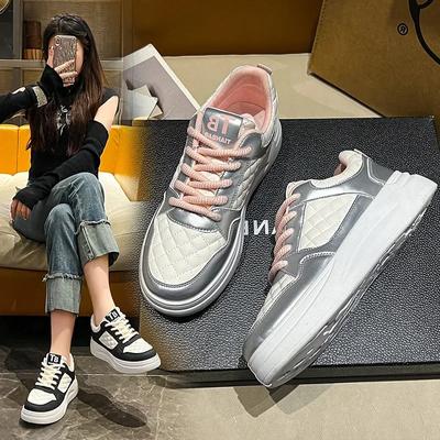 Женские модные кроссовки, весенне-осенние удобные туфли на платформе, дизайнерские повседневные туфли на дышащей платформе со шнуровкой