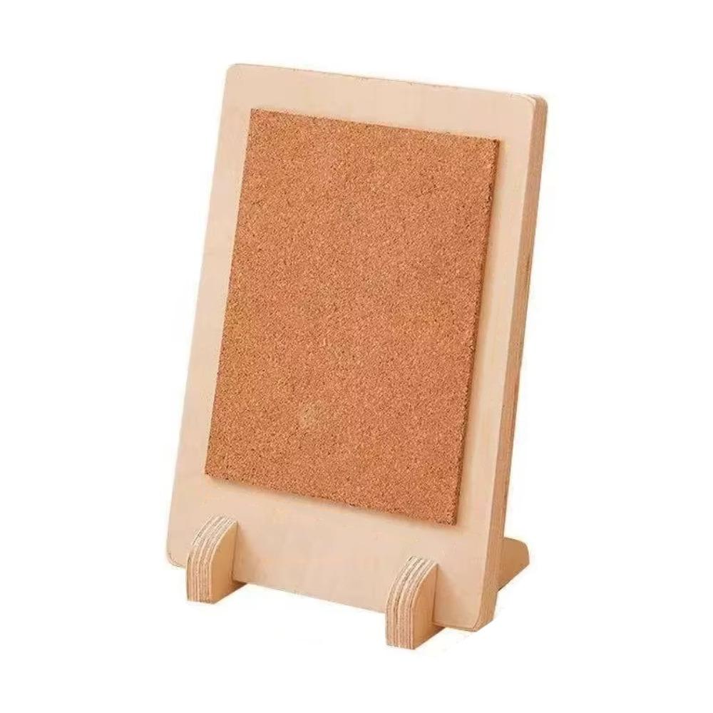 Soft Cork Cork Message Board Stable Photo Display Holder Rustic Tabletop Display Stand Home Decor
