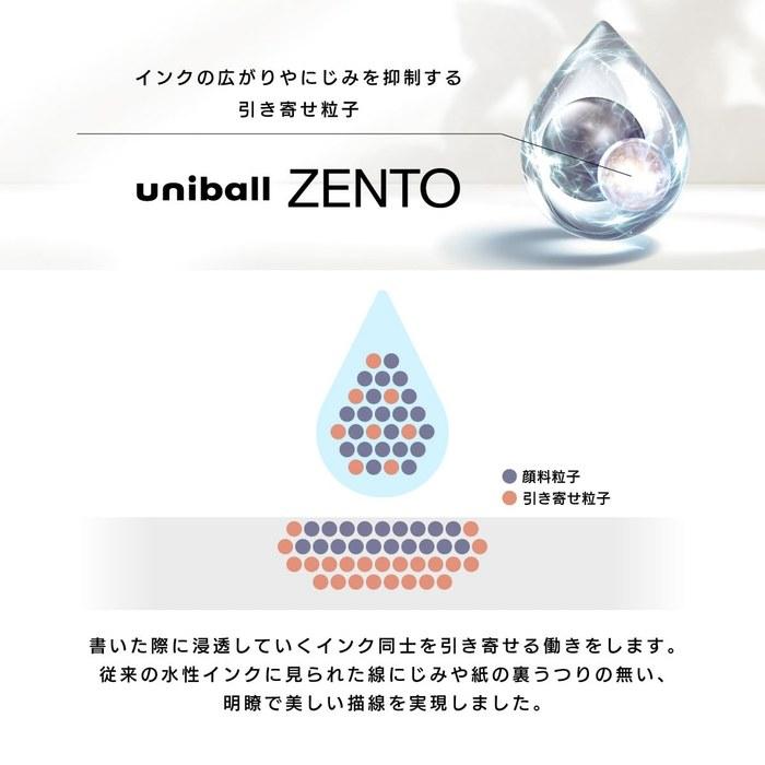 Mitsubishi Pencil uniball ZENTO Стандартная шариковая ручка 0,5 мм Канареечный 10 шт. UBNZSC05.27