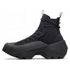 Chuck 70 Geo Forma Round Toe Lace-up Shock-Absorbing Abrasion Resistant High-Top Lifestyle Casual Shoes Unisex Black