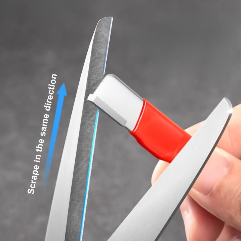 Профессиональная точилка для кухонных ножниц «Precision Edge» — вольфрамовый и алмазный керамический точильный камень, подходит для всех лезвий, садовые ножницы