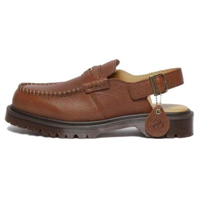 Доктор. Martens Удобные Тупой носок Универсальные Без задника Повседневная обувь Женская повседневная обувь Коричневый 31511248