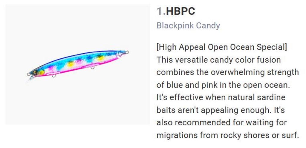 Yo Zuri Duel Sonic Boom SB Minnow 125S Sinking Lure F1267-HBPC (0870)