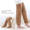 Зимние пушистые носки выше колена для дома, мягкие, толстые, дышащие, плюшевые чулки, гетры