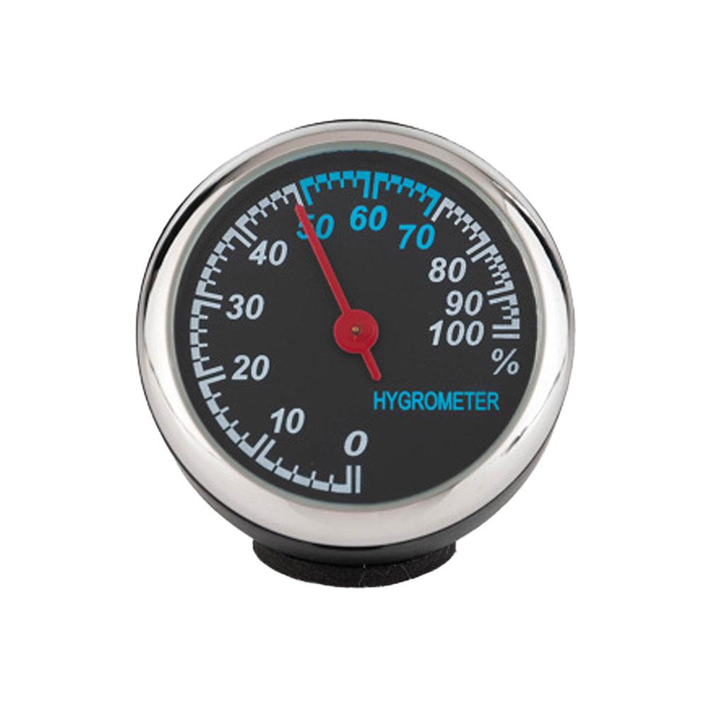 Светящиеся часы Измеритель влажности Украшение на приборную панель Мини-часы Датчик температуры Аналоговый термометр Наклейка Цифровые часы Датчик