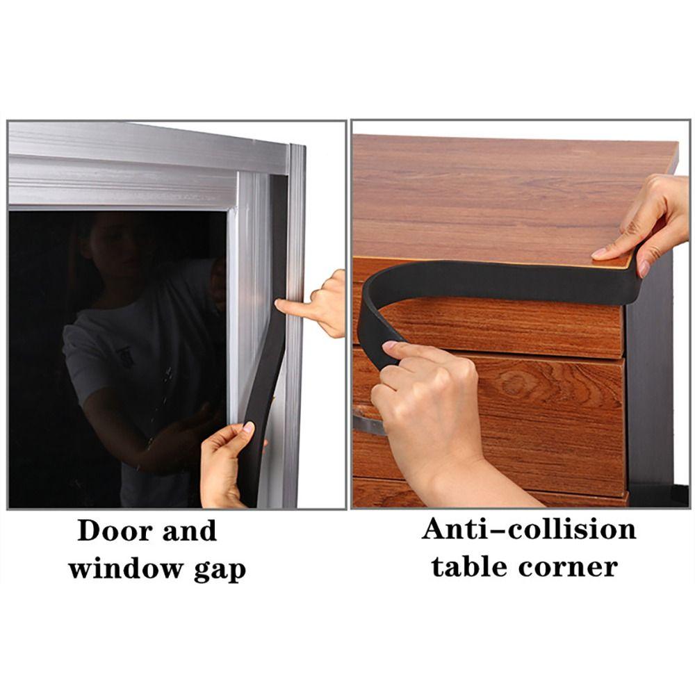 Adhesion Anti-collision Draught Excluder Foam Sponge Tape Weather Stripping EVA Rubber Seal Strip