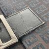 FENDI Zucchino Bag Flap Pochette Crossbody Shoulder Bag Canvas/Leather Black