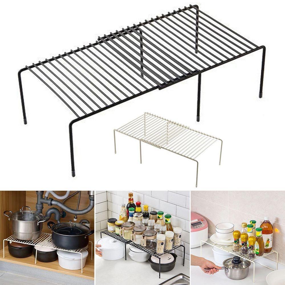 Стабильная кухонная полка, регулируемая растягивающаяся железная полка для хранения, сушилка для посуды, ванная комната