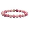 Trendy Geometric Natural Stone Quartz Crystal 8mm Rhodochrosit Beads Handmade Gemstone Bracelets Women Men Anniversary