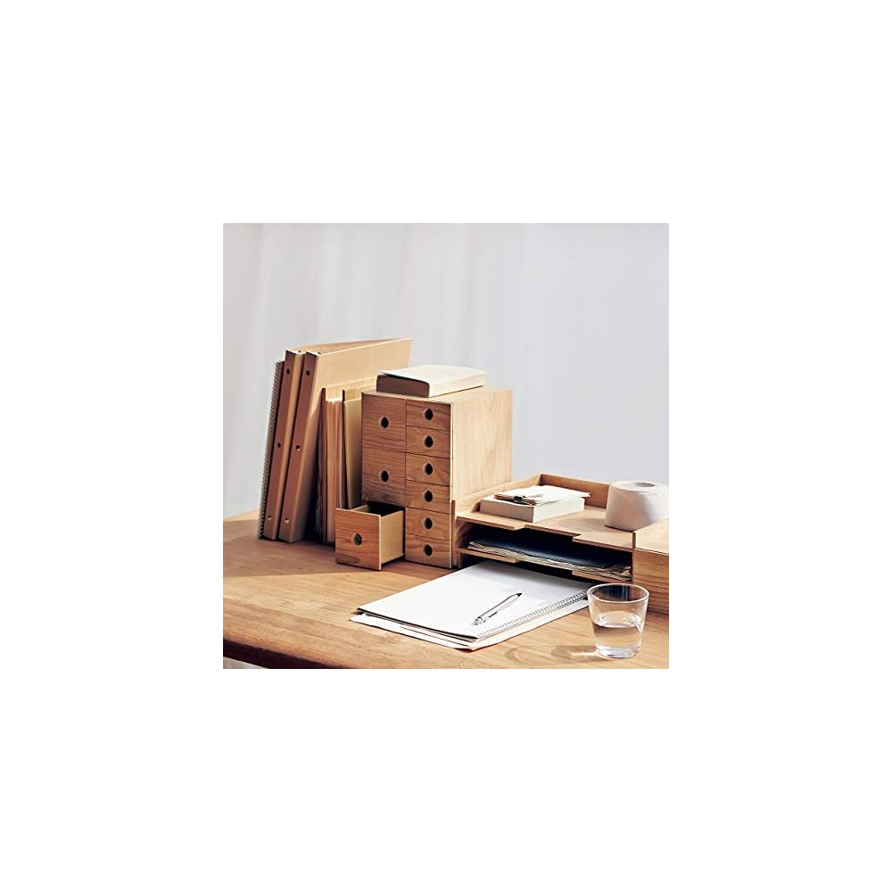 MUJI Wooden Storage Stand, A5 Size, Approx. W84 x D17 x H252cm, 82603354 (Clothing Case, Storage