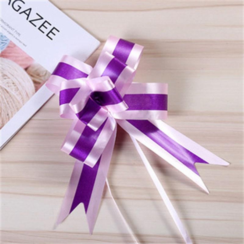 Bowknot Fruit Basket Bow Flower Wedding Ribbon Wedding Ribbon Handle Decorative Handmade Car Door