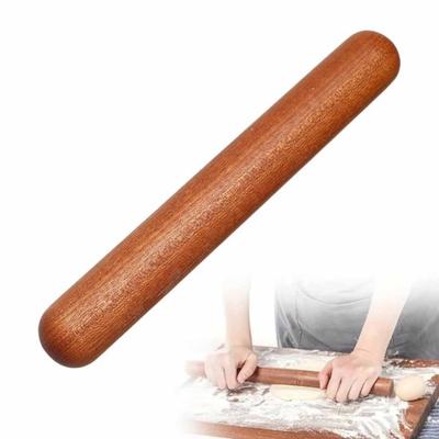 Деревянная скалка из натурального массива дерева, многоцелевая, антипригарная