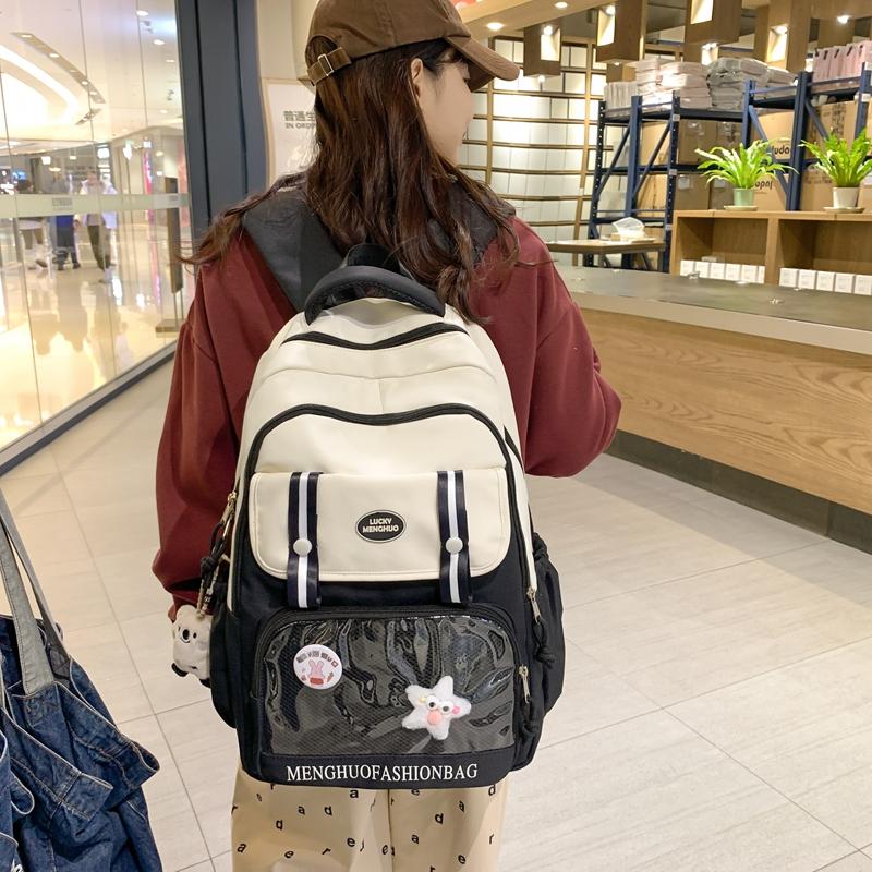 Рюкзак для студентов колледжа, школьный рюкзак для женщин, учащихся старших классов средней школы, большой вместительный дорожный рюкзак