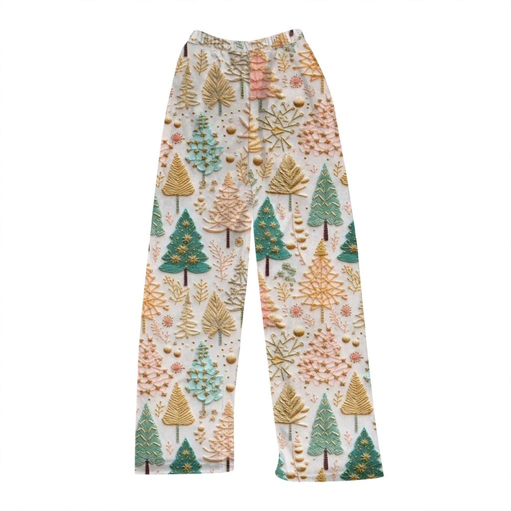 Женские осенне-зимние клетчатые брюки полной длины, спортивные брюки